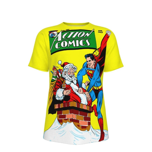 ACTION 105 PRINT SHIRT & TANK - SUPERMAN AND SANTA