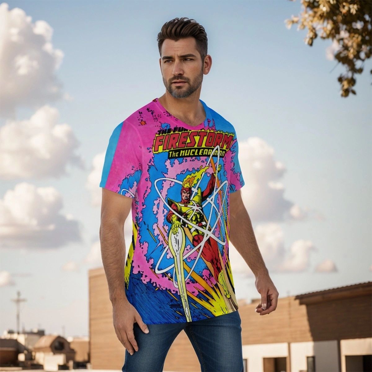 FURY OF FIRESTORM 30 OVER PRINT SHIRT & TANK