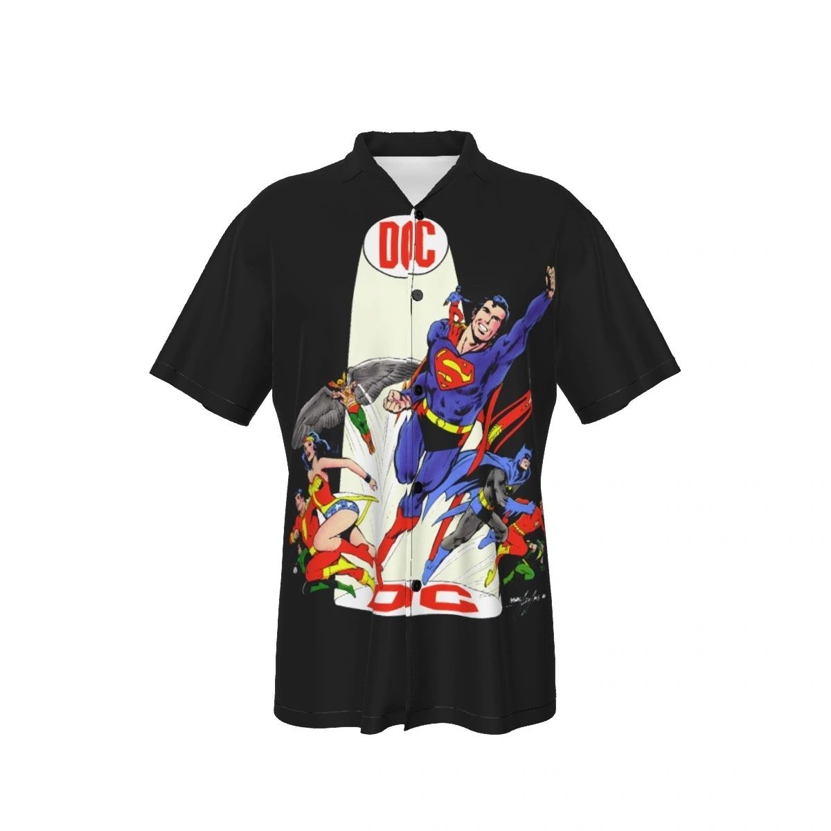 ORIGINS OF THE DC UNIVERSE OVER PRINT SHIRT & TANK -MYSTERY SHIRT 1 - NEAL ADAMS