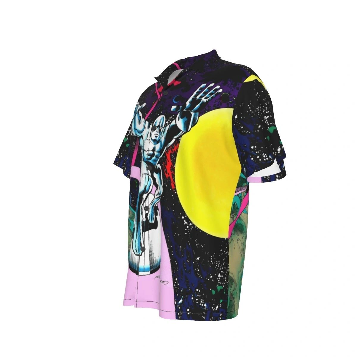 SILVER SURFER PIN UP BY JACK KIRBY OVER PRINT SHIRT & TANK