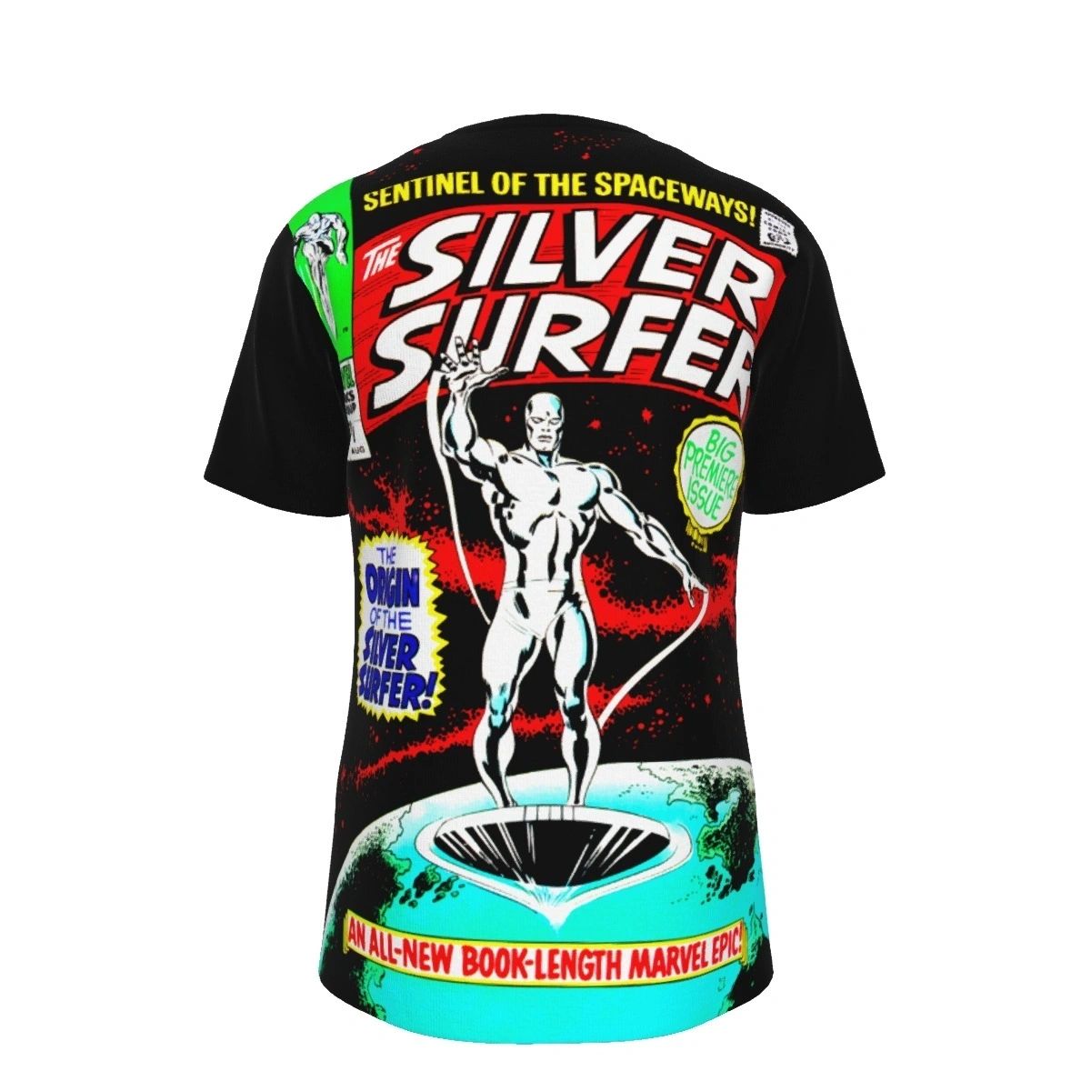 SILVER SURFER 1 V1 BY JACK KIRBY OVER PRINT SHIRT & TANK
