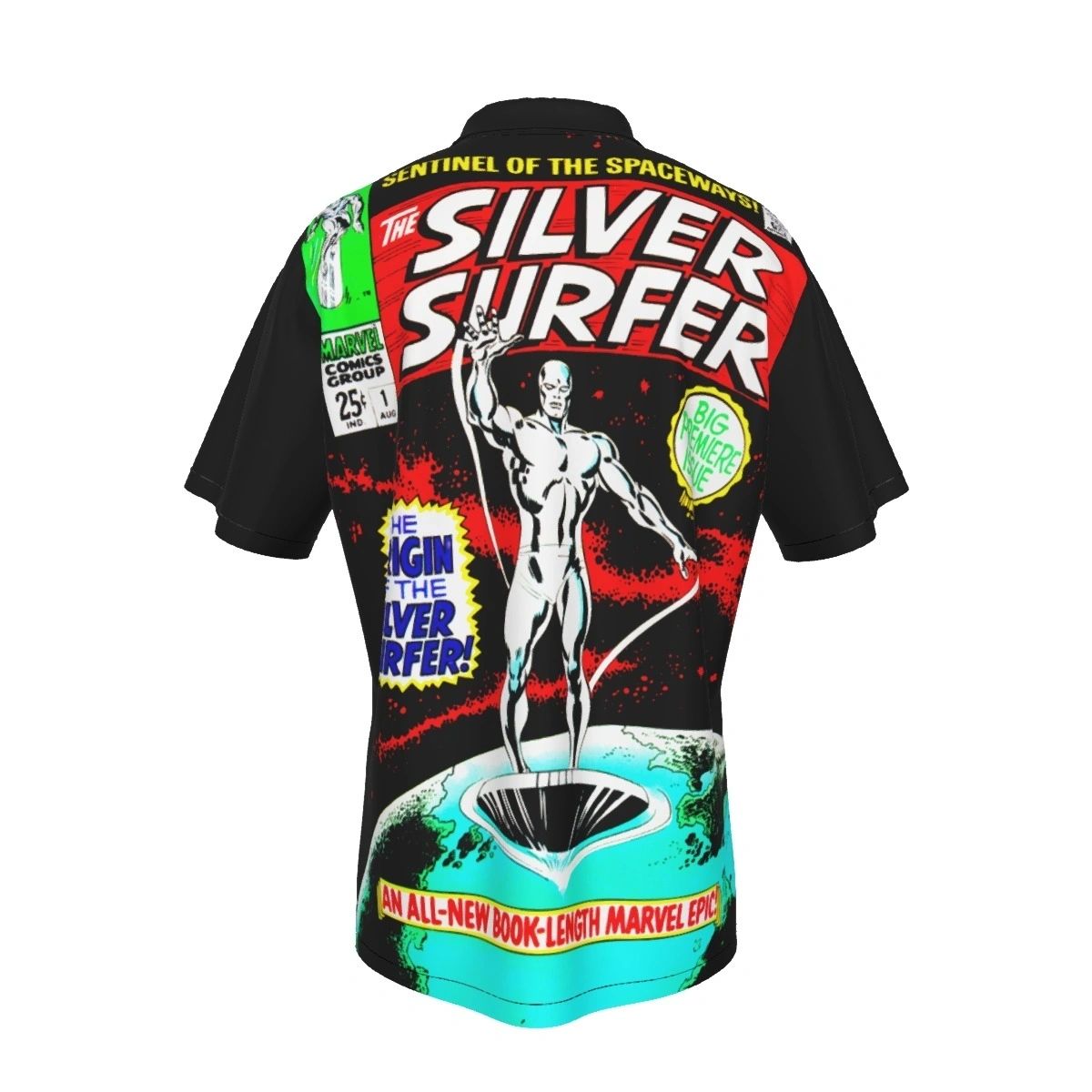 SILVER SURFER 1 V1 BY JACK KIRBY OVER PRINT SHIRT & TANK