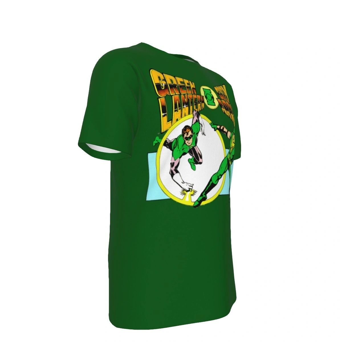 GREEN LANTERN GREEN ARROW AD OVER PRINT SHIRT & TANK