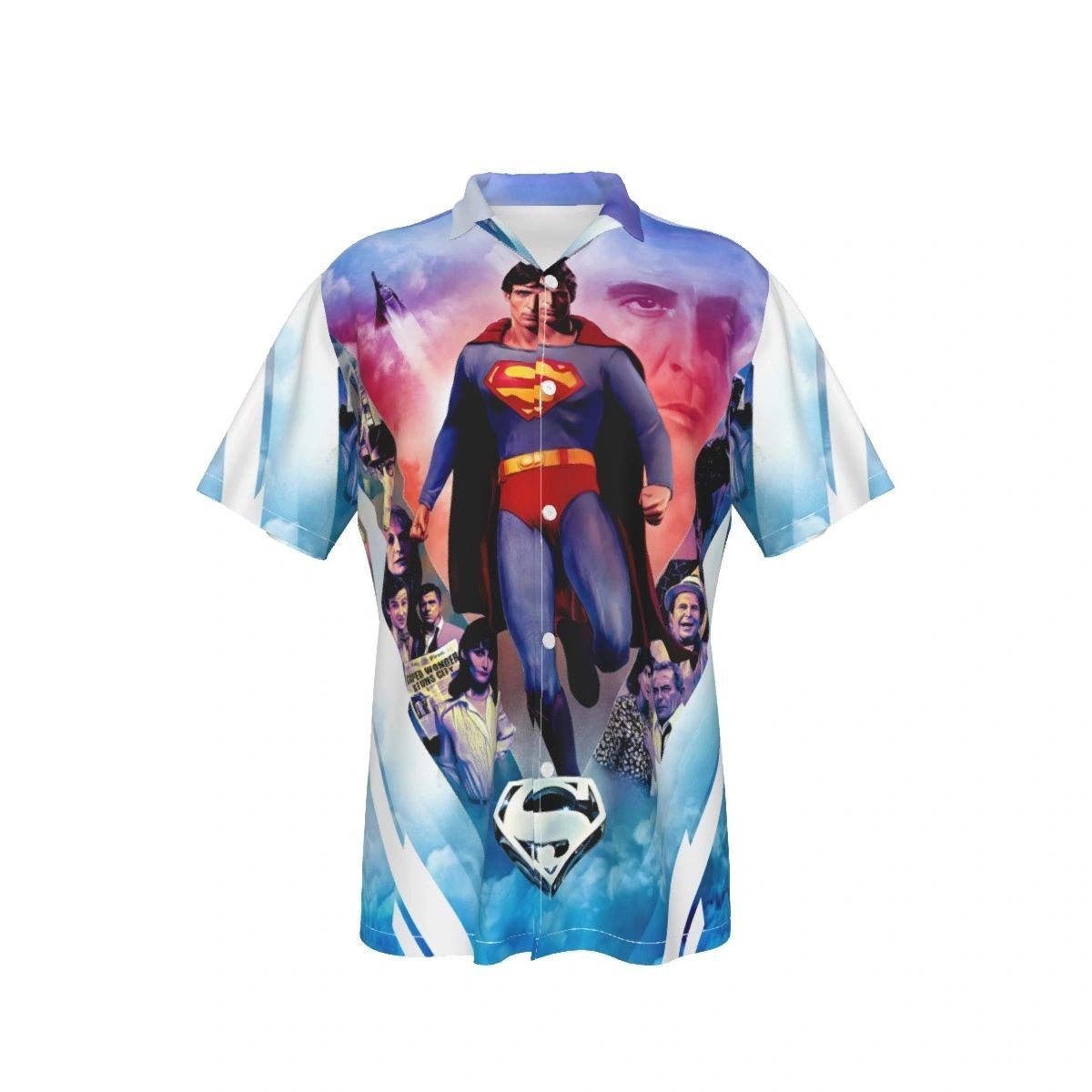 SUPERMAN THE MOVIE POSTER 1 OVER PRINT SHIRT & TANK