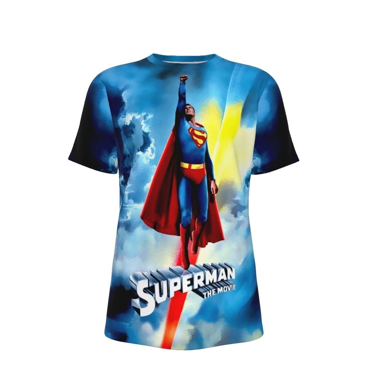SUPERMAN THE MOVIE POSTER 2 OVER PRINT SHIRT & TANK