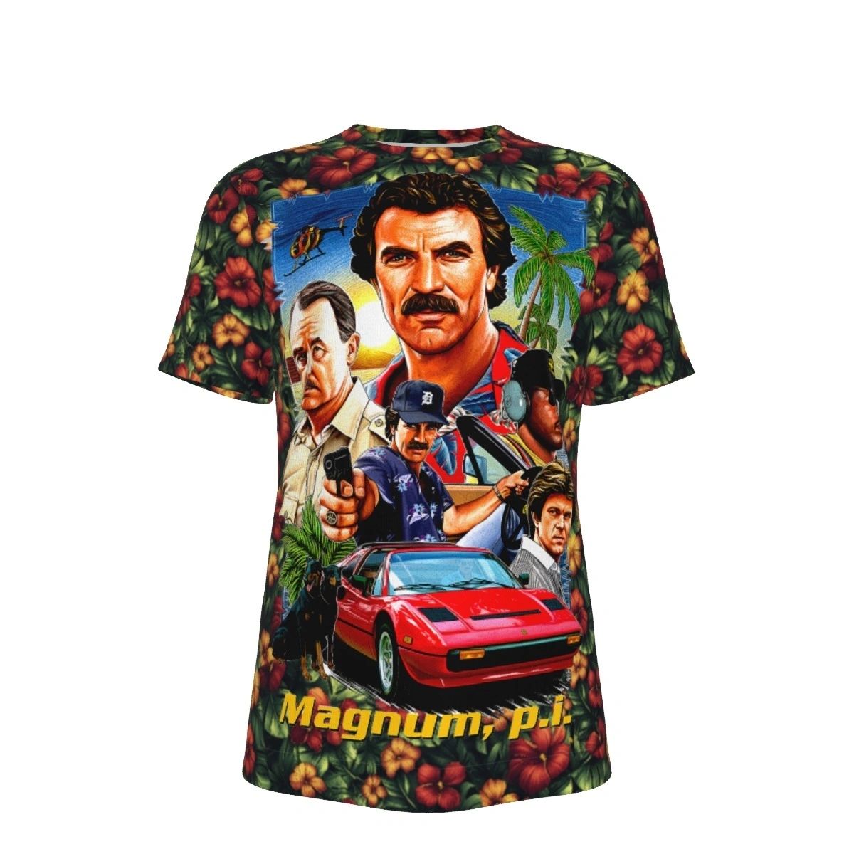 MAGNUM PI OVER PRINT SHIRT & TANK