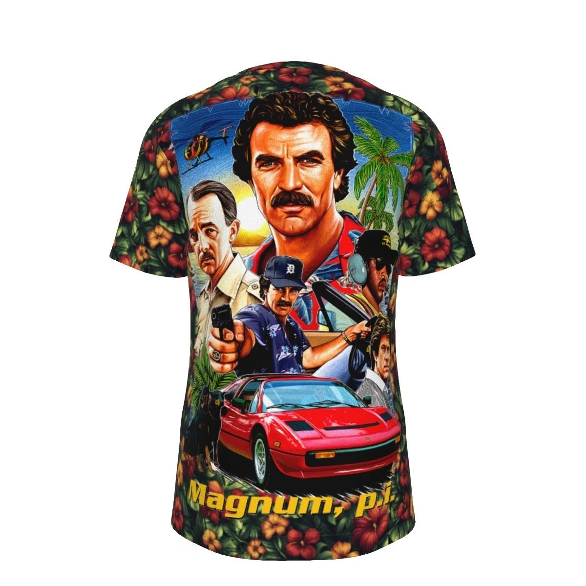 MAGNUM PI OVER PRINT SHIRT & TANK