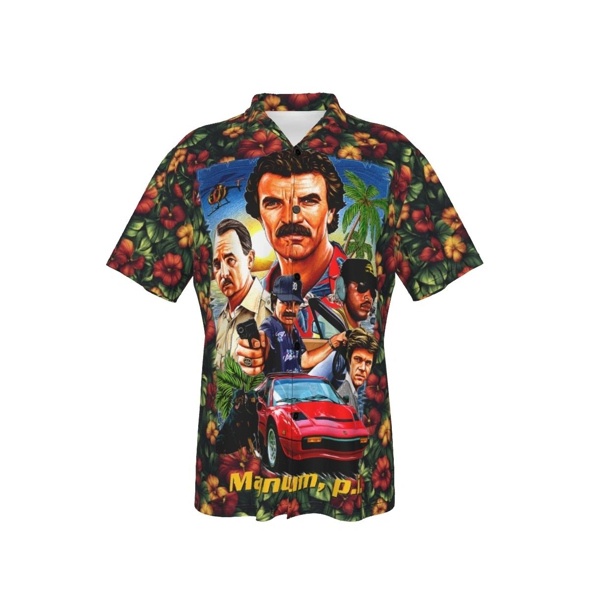 MAGNUM PI OVER PRINT SHIRT & TANK