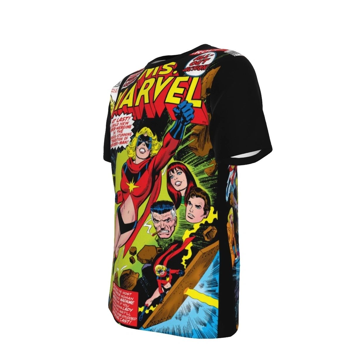 MS MARVEL 1 OVER PRINT SHIRT & TANK