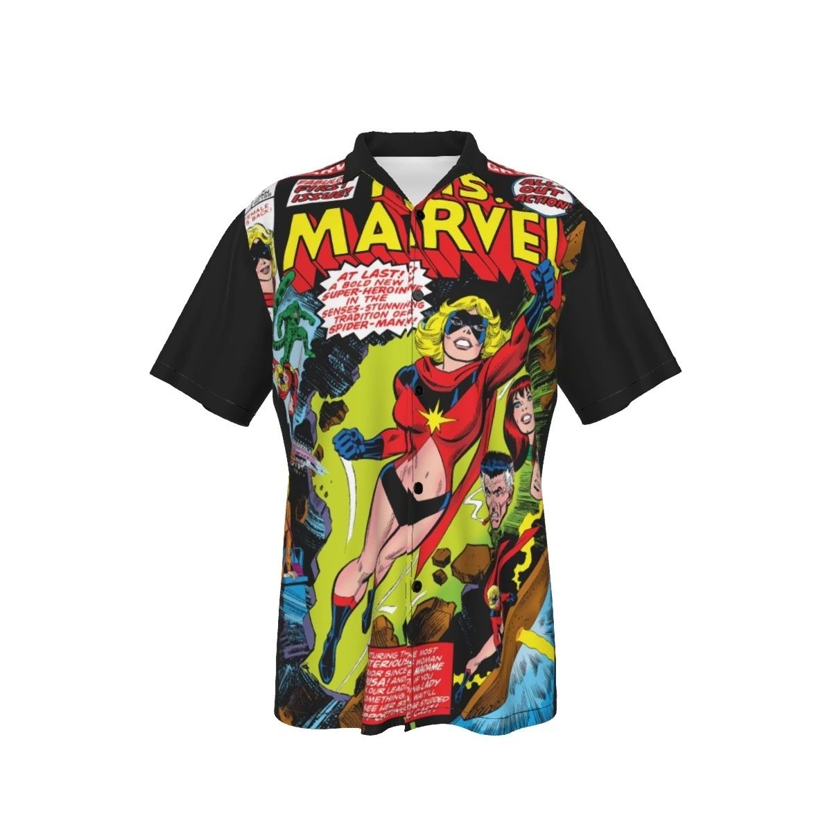 MS MARVEL 1 OVER PRINT SHIRT & TANK
