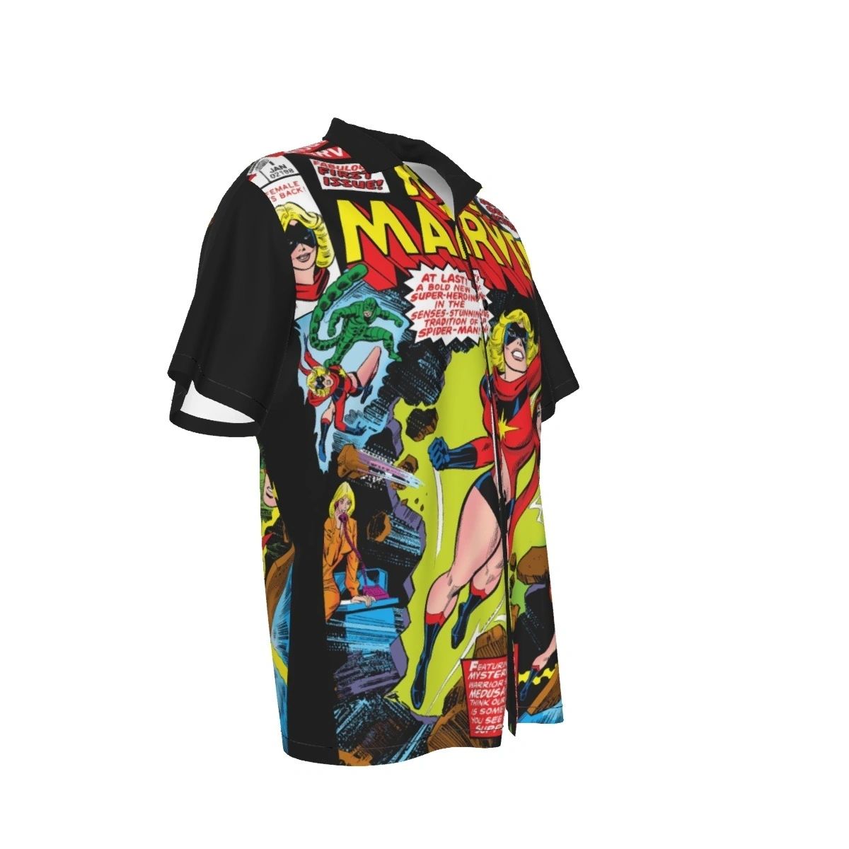 MS MARVEL 1 OVER PRINT SHIRT & TANK