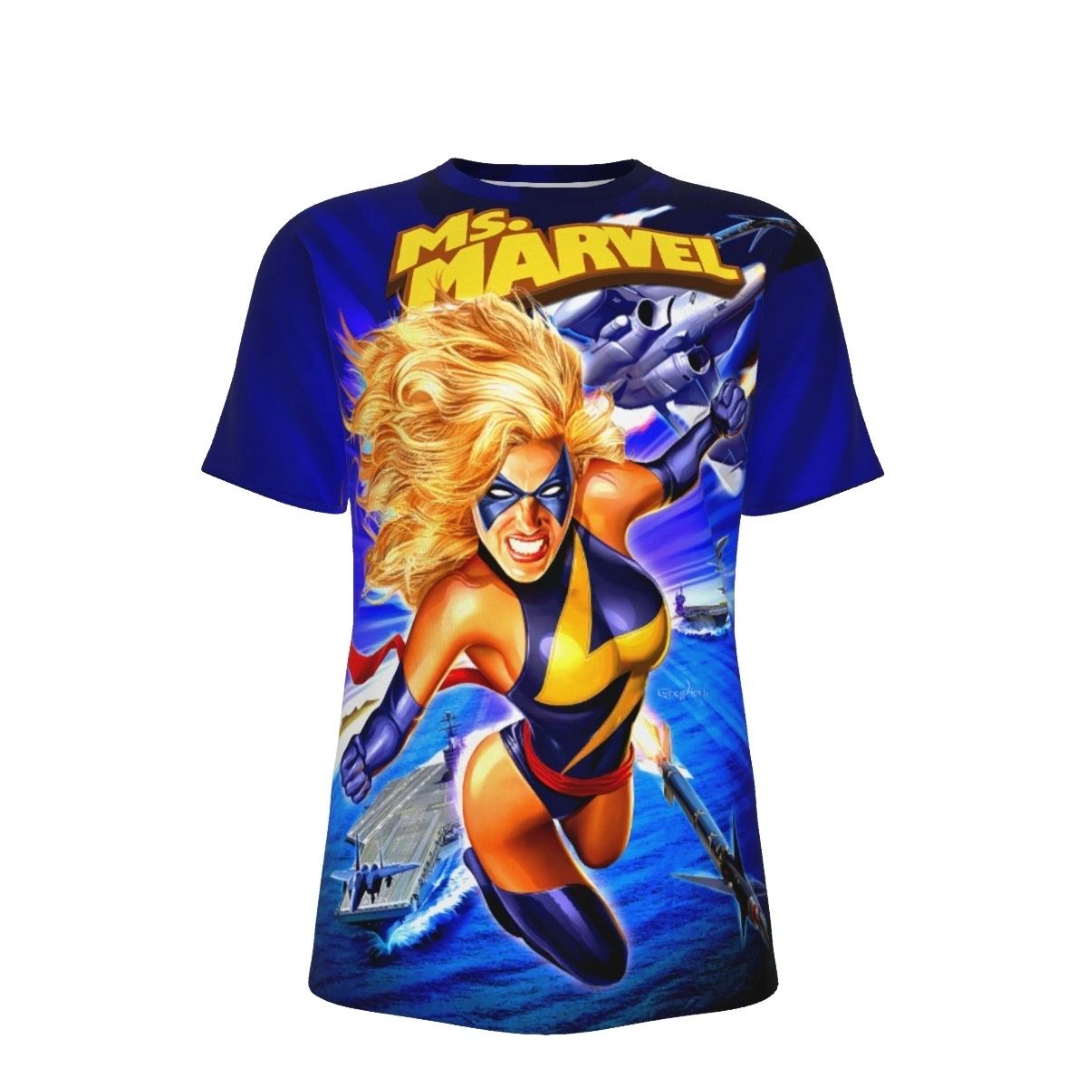 MS MARVEL 12 V3 OVER PRINT SHIRT & TANK