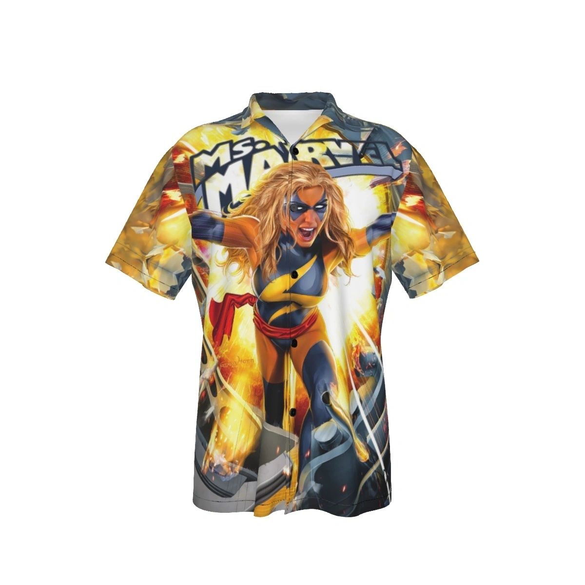 MS MARVEL 17 V3 OVER PRINT SHIRT & TANK