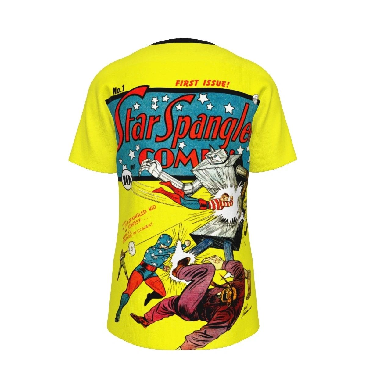 STAR SPANGLED COMICS 1 OVER PRINT SHIRT & TANK