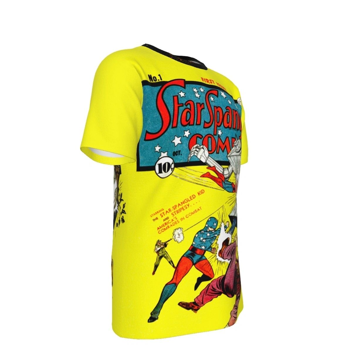 STAR SPANGLED COMICS 1 OVER PRINT SHIRT & TANK