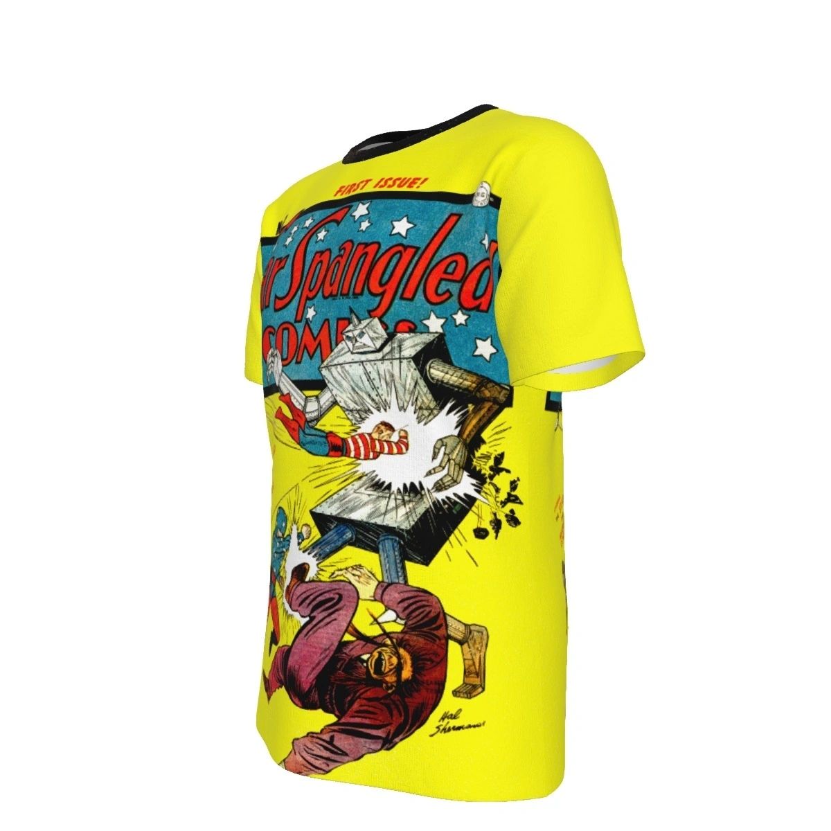 STAR SPANGLED COMICS 1 OVER PRINT SHIRT & TANK