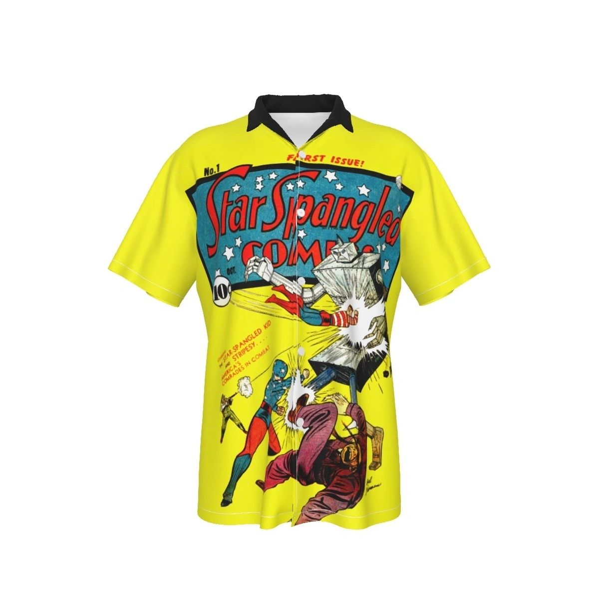 STAR SPANGLED COMICS 1 OVER PRINT SHIRT & TANK