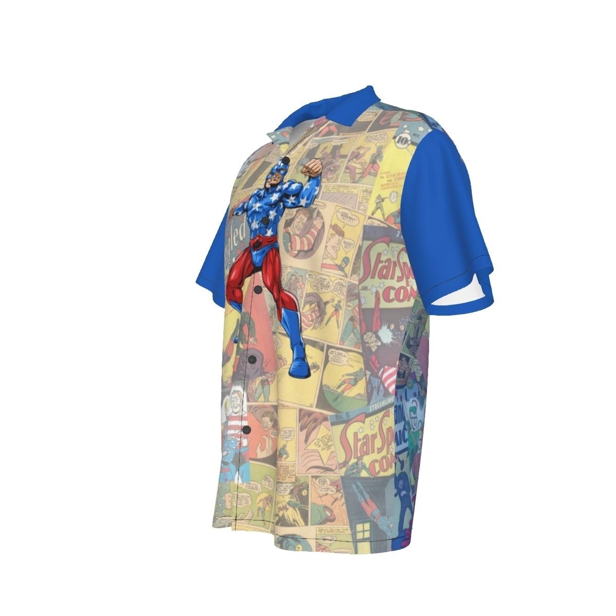 STAR SPANGLED KID READY OVER PRINT SHIRT & TANK