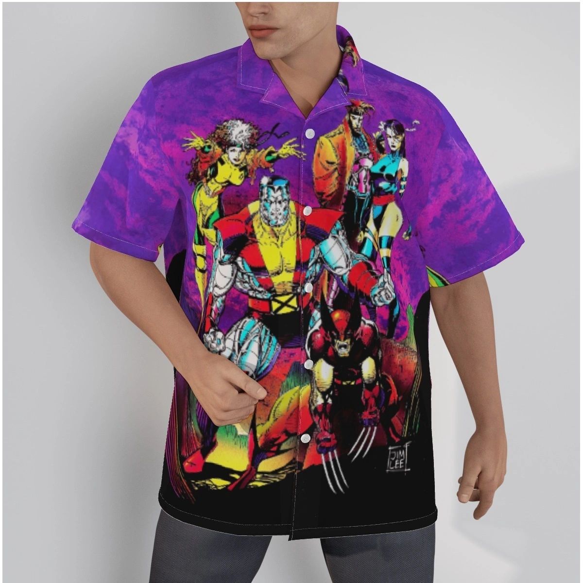 XMEN MIGHTY MUTANT TOUR OVER PRINT SHIRT & TANK- JIM LEE ART