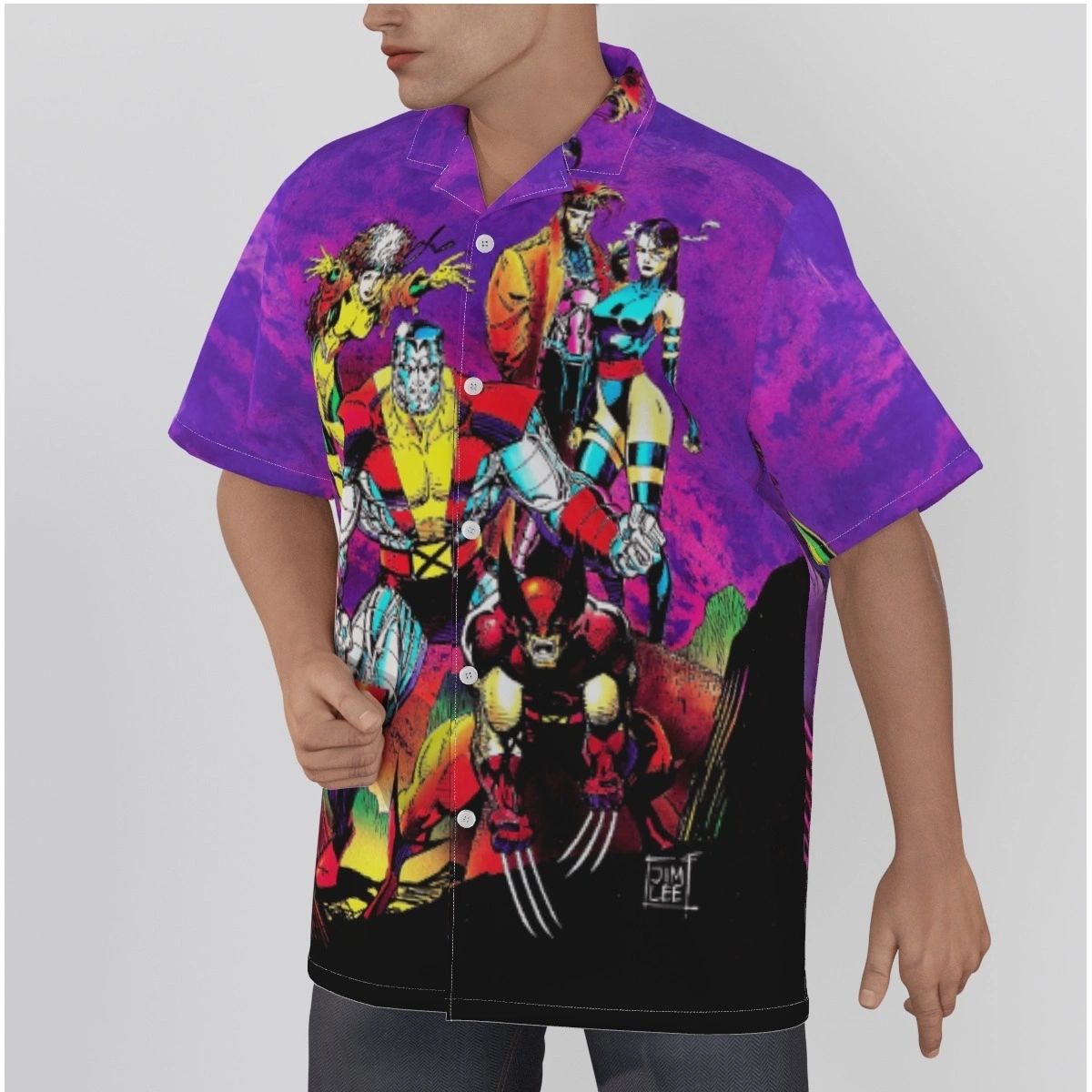 XMEN MIGHTY MUTANT TOUR OVER PRINT SHIRT & TANK- JIM LEE ART