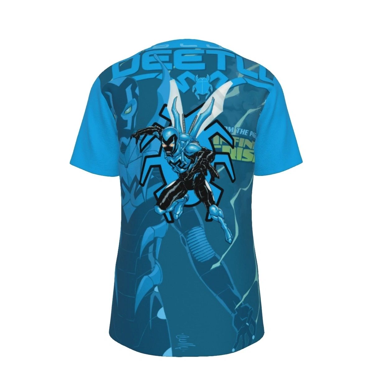 NEW BLUE BEETLE ALL OVER PRINT SHIRT & TANK - OVER BLUE BEETLE 1