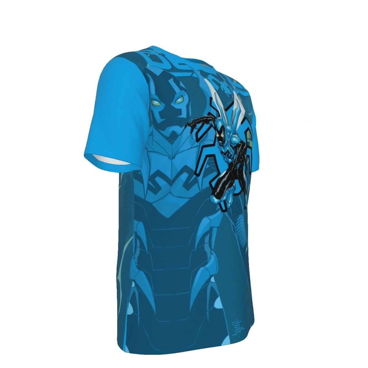 NEW BLUE BEETLE ALL OVER PRINT SHIRT & TANK - OVER BLUE BEETLE 1