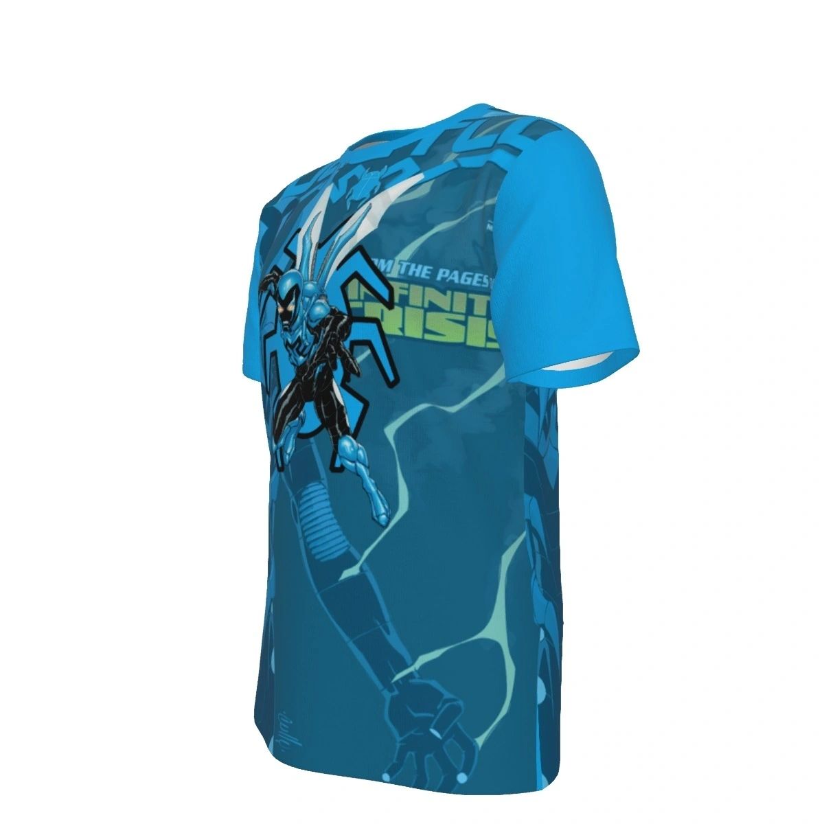 NEW BLUE BEETLE ALL OVER PRINT SHIRT & TANK - OVER BLUE BEETLE 1