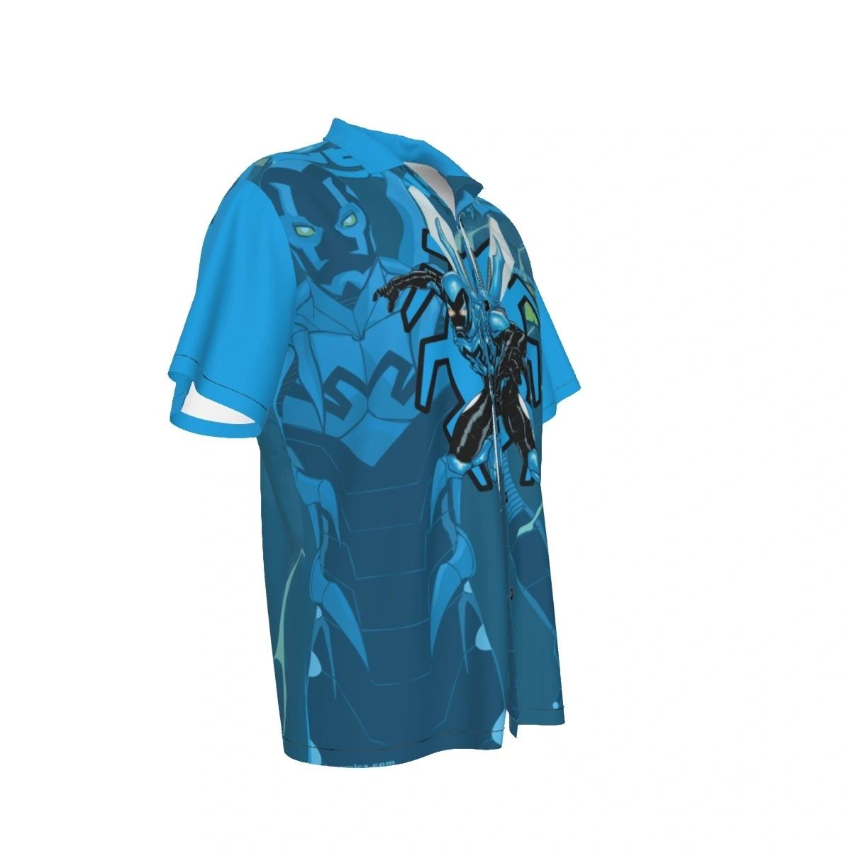 NEW BLUE BEETLE ALL OVER PRINT SHIRT & TANK - OVER BLUE BEETLE 1