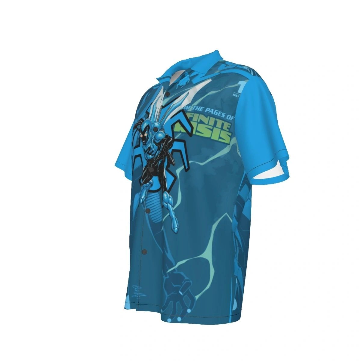 NEW BLUE BEETLE ALL OVER PRINT SHIRT & TANK - OVER BLUE BEETLE 1