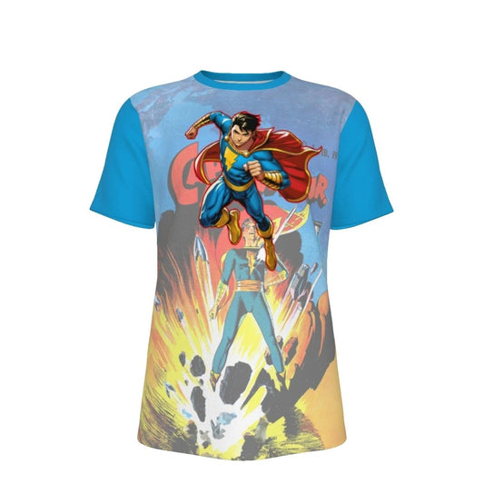 CAPTAIN MARVEL JR READY OVER PRINT SHIRT & TANK - OVER CAP MARVEL 4