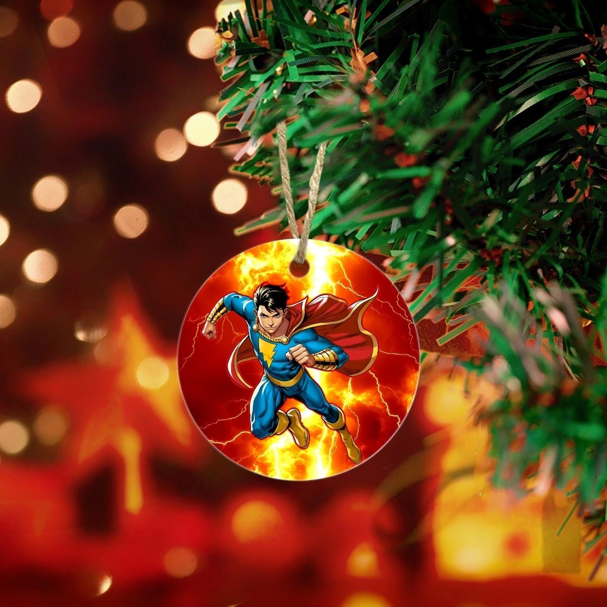 CAPTAIN MARVEL JR READY CHRISTMAS TREE ORNAMENT