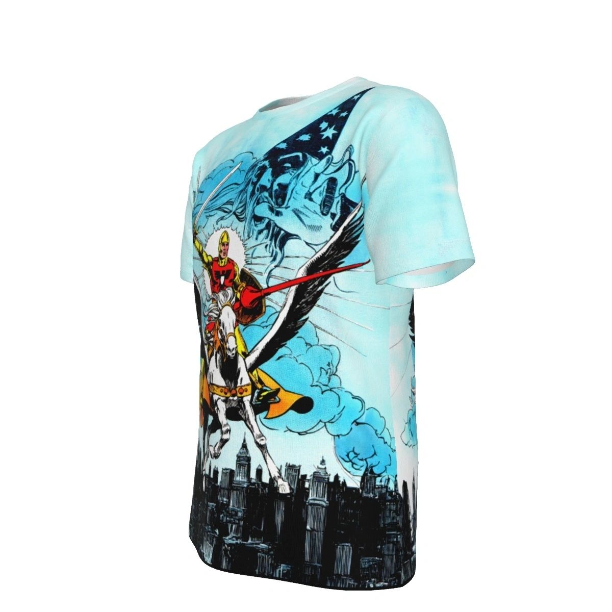 SHINING KNIGHT OVER PRINT SHIRT & TANK - ALL STAR SQUADRON 62
