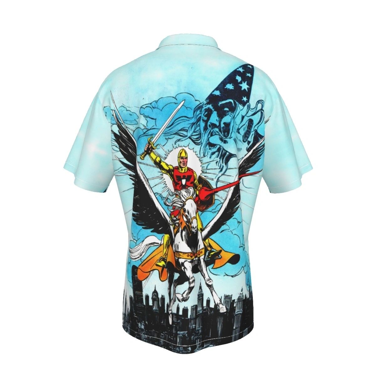 SHINING KNIGHT OVER PRINT SHIRT & TANK - ALL STAR SQUADRON 62