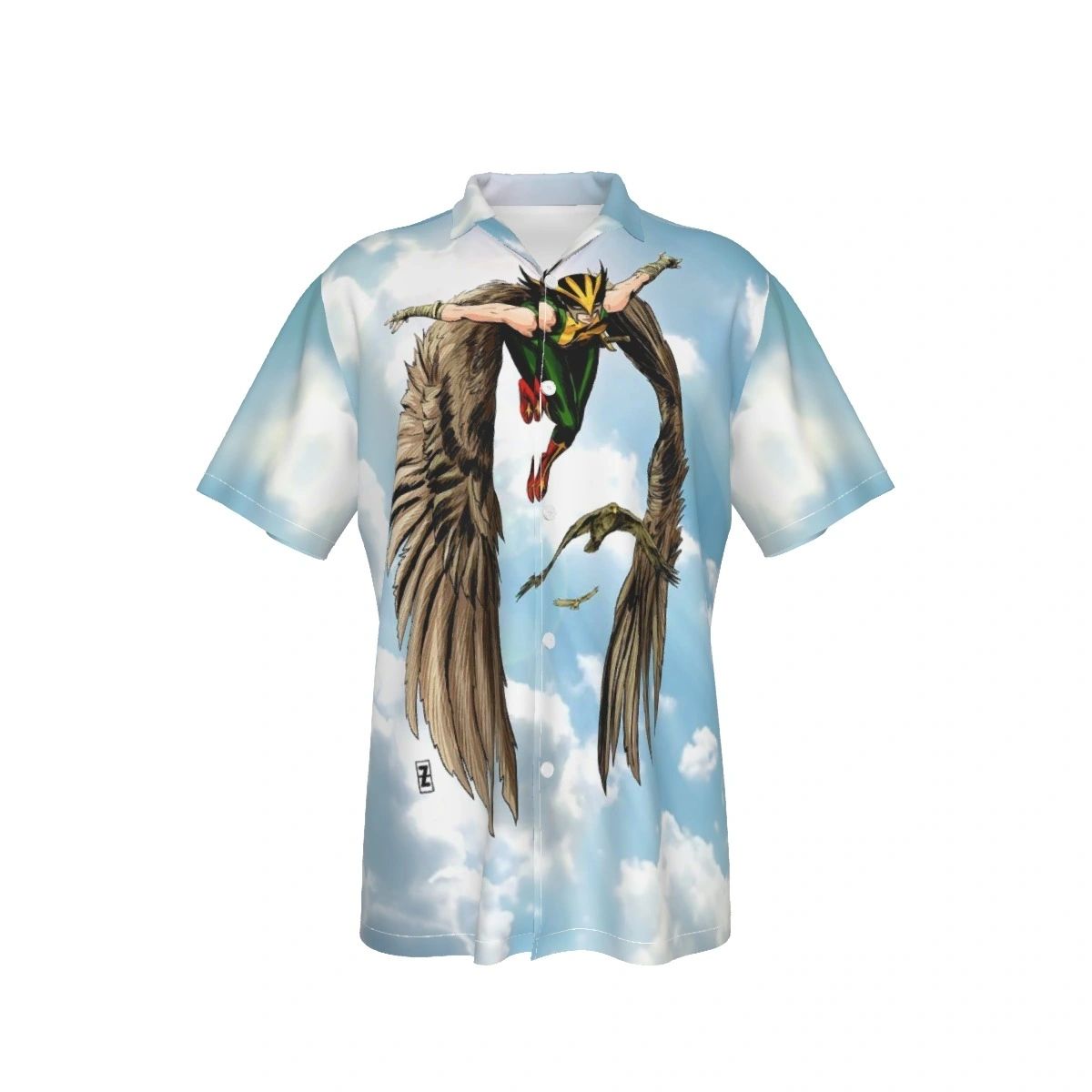 HAWKGIRL PINUP ALL OVER PRINT SHIRT & TANK