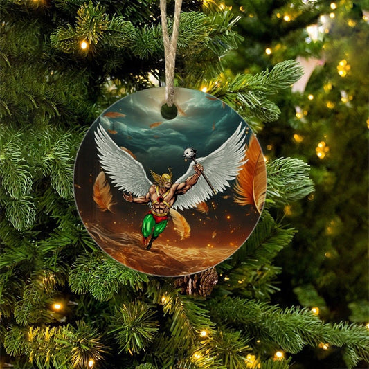HAWKMAN READY CHRISTMAS TREE ORNAMENT