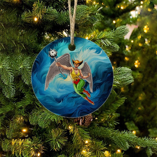 HAWKGIRL READY CHRISTMAS TREE ORNAMENT