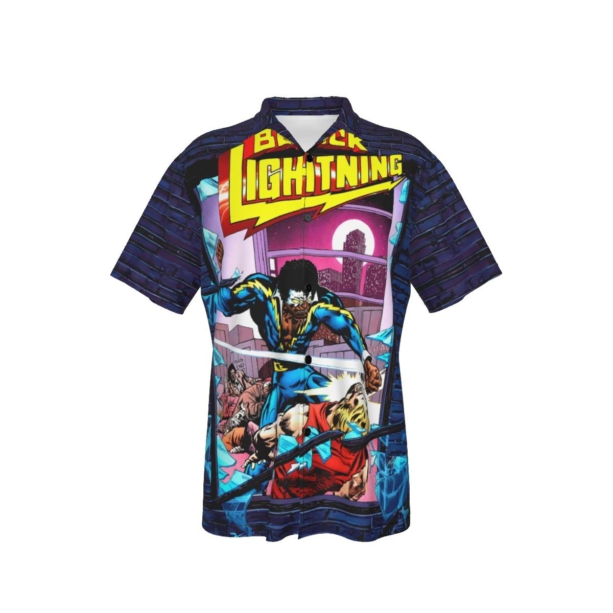 BLACK LIGHTNING TPB ALL OVER PRINT SHIRT & TANK