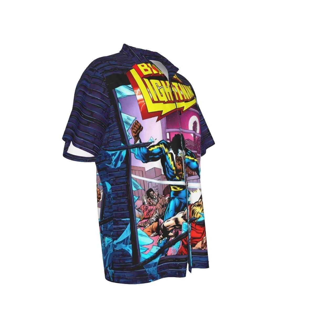 BLACK LIGHTNING TPB ALL OVER PRINT SHIRT & TANK