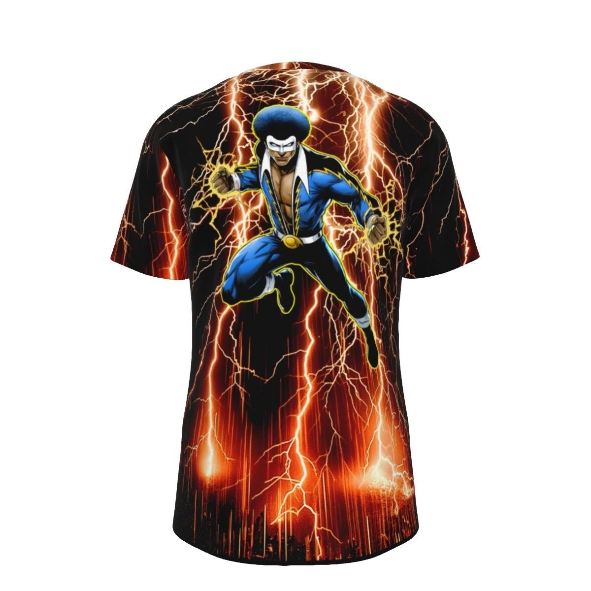 BLACK LIGHTNING READY ALL OVER PRINT SHIRT & TANK
