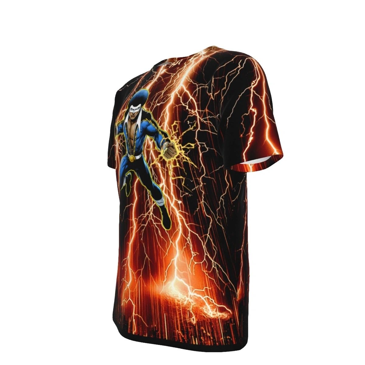 BLACK LIGHTNING READY ALL OVER PRINT SHIRT & TANK