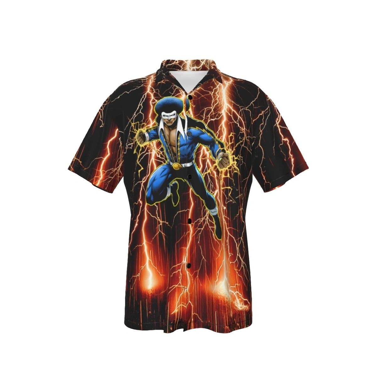 BLACK LIGHTNING READY ALL OVER PRINT SHIRT & TANK