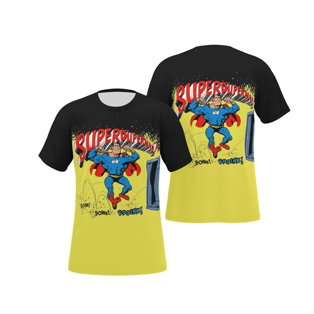 SUPERDUPERMAN ALL OVER PRINT SHIRT & TANK - WALLY WOOD/MAD MAGAZINE