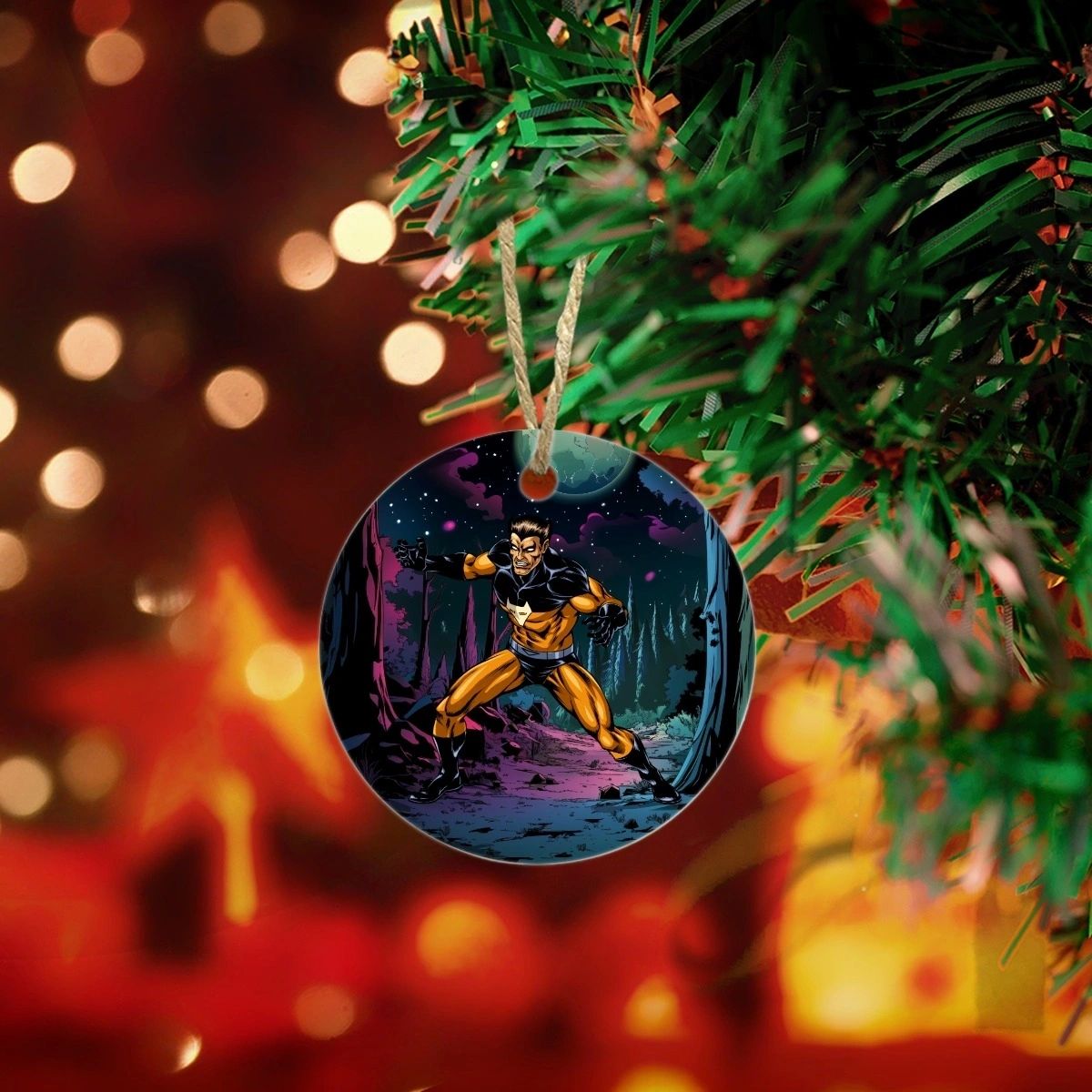 TIMBER WOLF READY CHRISTMAS TREE ORNAMENT