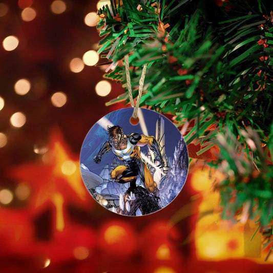 TIMBER WOLF JIM LEE CHRISTMAS TREE ORNAMENT