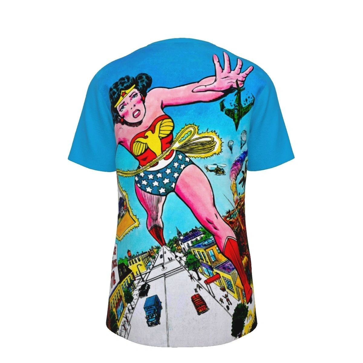WONDER WOMAN FROM MS MAG OVER PRINT SHIRT AND TANK TOP