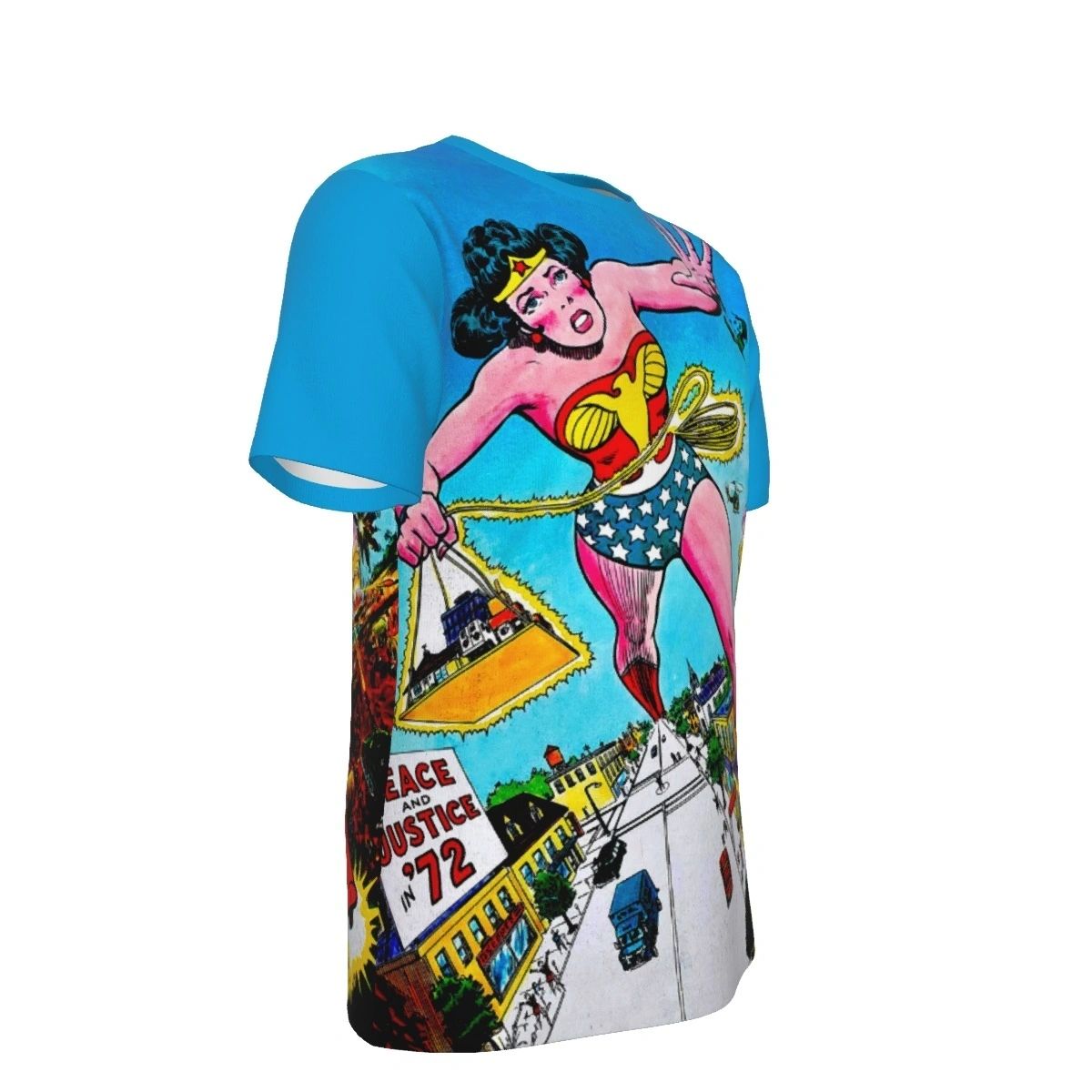 WONDER WOMAN FROM MS MAG OVER PRINT SHIRT AND TANK TOP