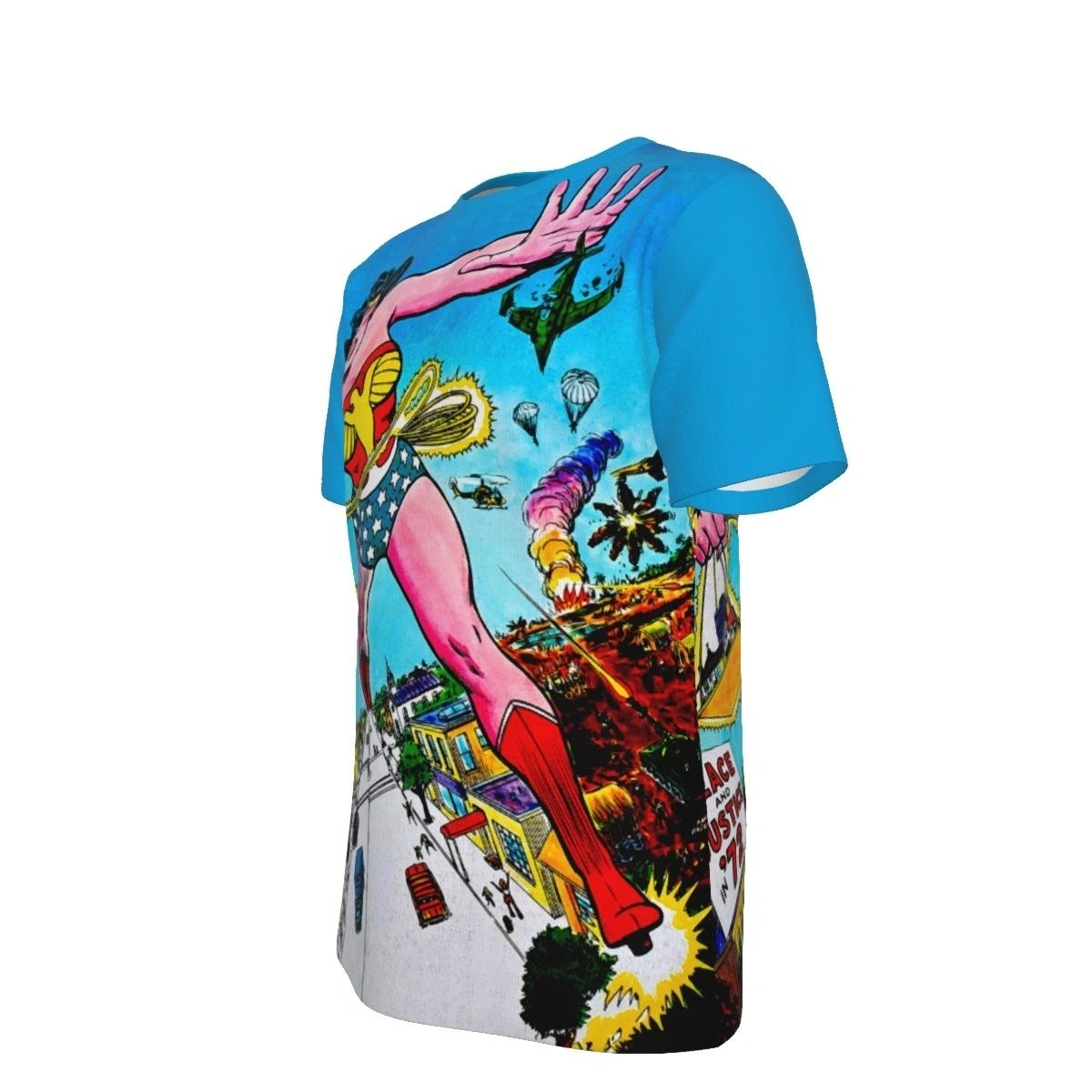 WONDER WOMAN FROM MS MAG OVER PRINT SHIRT AND TANK TOP