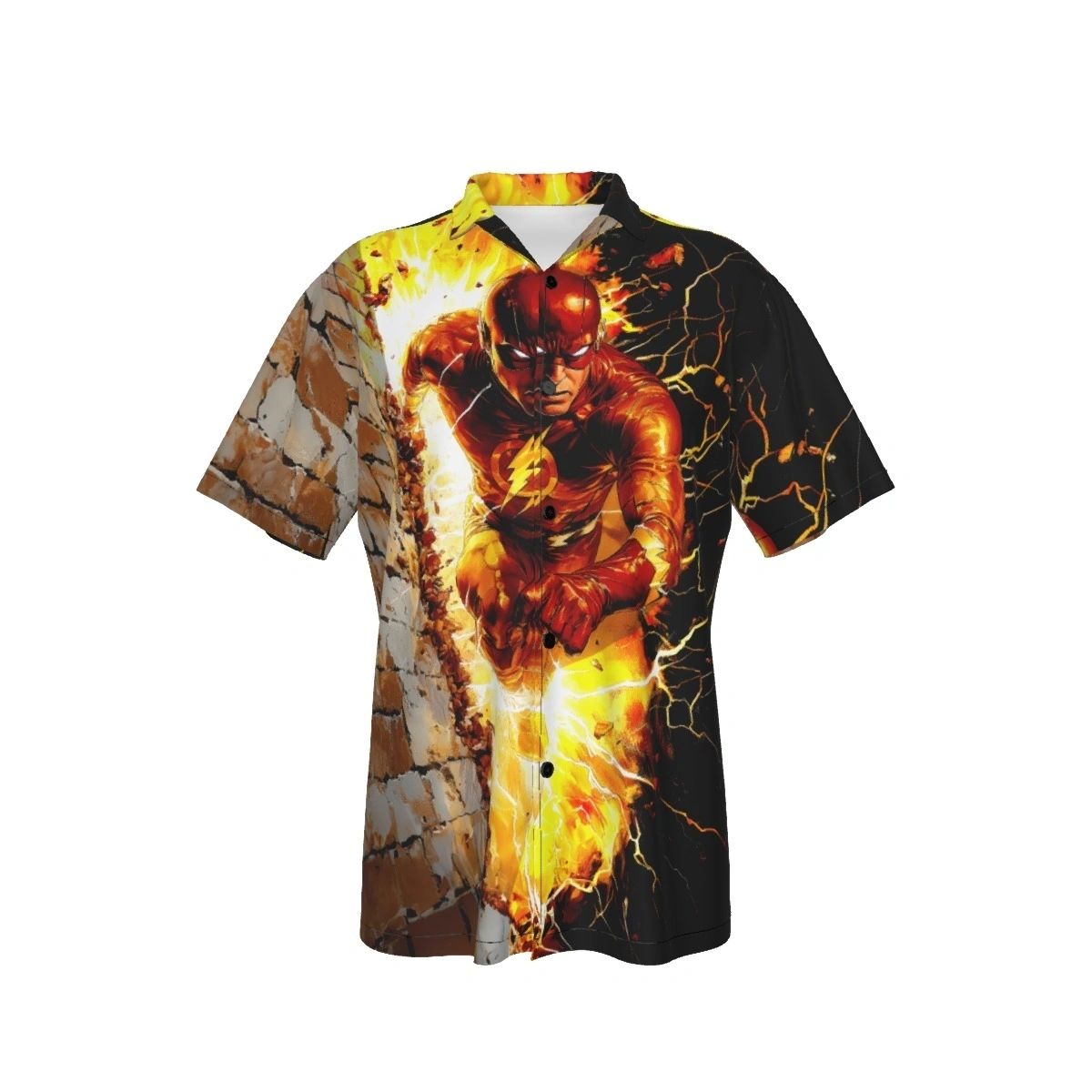 WALLY WEST FLASH THRU WALL COVER ALL-OVER PRINT SHIRT AND TANK TOP