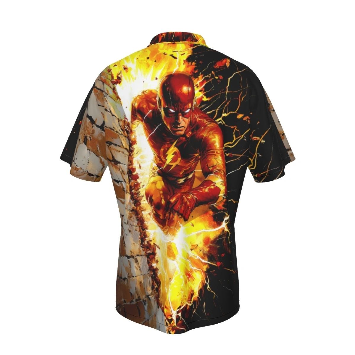 WALLY WEST FLASH THRU WALL COVER ALL-OVER PRINT SHIRT AND TANK TOP