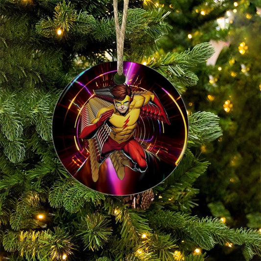 WALLY WEST KID FLASH READY CHRISTMAS TREE ORNAMENT